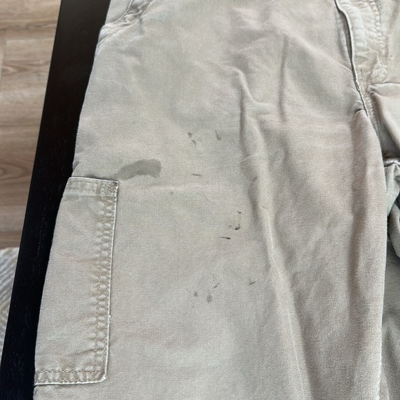 Carhartt distressed stained canvas carpenter work pants - Picture 4 of 11